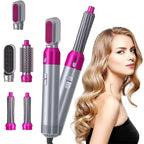 5 in 1 Multifunctional Hair Dryer Brush – Detachable Hot Air Styler with Curler, Volumizer, Straightener & Blow Dryer for Women, Negative Ion Technology