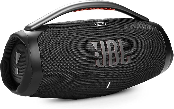 JBL Boombox 3 Portable Speaker, Massive Signature Pro Sound, Monstrous Bass, 24H Battery, IP67 Dust and Water Proof, Partyboost Enabled, Grip Handle, Bluetooth Streaming - Black, JBLBOOMBOX3BLKUK