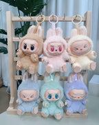 Random blind box labu the monster keychain 17 cm pack of 1. fashion school beg back pack bubu