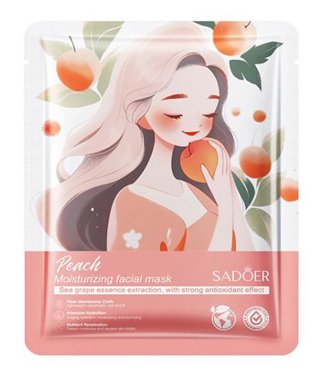 Natural Plant Facial Mask Moisturizing Oil Control Fruit Rose Aloe Avocado Sheet Face Mask Beauty Skin Care