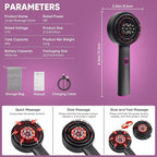 Electric Head Massager Hair Growth Comb Scalp Relax Massager 630nm Red Light Oil Applicator Anti-Hair Loss Hair Care Hairbrush