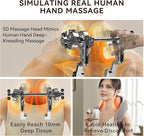 Neck Massager, Back Massager with Heat for Pain Relief Deep Tissue, Rechargeable Shiatsu Neck and Shoulder Massager, Cordless 5D Deep Kneading Massagers, Best Gifts for Men Women
