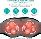 Neck and Back Massager with Soothing Heat, Electric Deep Tissue 3D Kneading Massage Pillow for Shoulder, Leg, Body Muscle Pain Relief, Home, Office, and Car Use