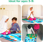 Prayer Mat for Kids - Smart interactive Prayer Mat for learning Salah, Surah, Wudu and Duas - Islamic prayer mat with 10 languages, Salah Translation, 25 Touch Keys and padded mat for Kids 3+