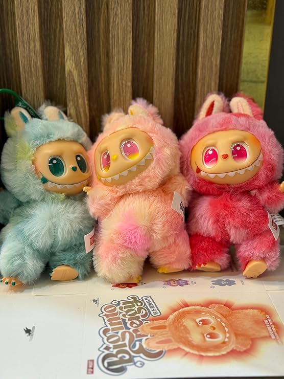 Random blind box labu the monster keychain 17 cm pack of 1. fashion school beg back pack bubu