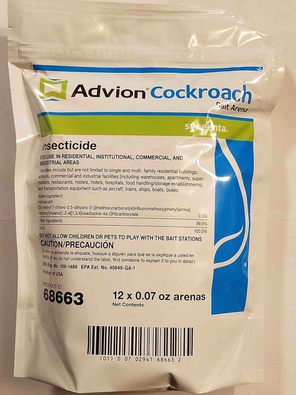 Advion Cockroach Gel Bait, Cockroach Bait Station for Cockroach Species Control, Advion Gel , 30g Syringe with Applicator