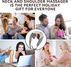 Neck Massager, Back Massager with Heat for Pain Relief Deep Tissue, Rechargeable Shiatsu Neck and Shoulder Massager, Cordless 5D Deep Kneading Massagers, Best Gifts for Men Women