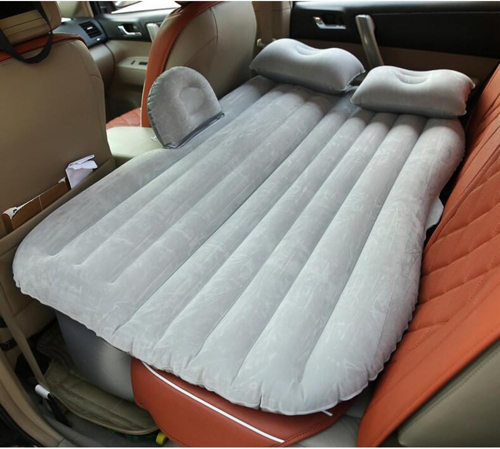 Car Bed - Camping Mattress for Travel - Portable Inflatable Air Bed for SUV - Extended Air Couch With 2 Pillows