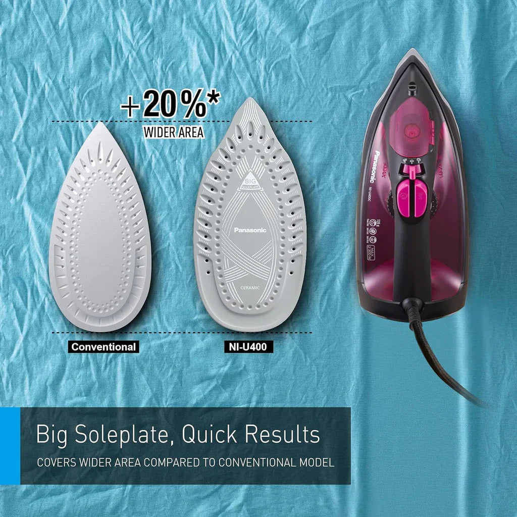 SILVER LOVE CY-268 DRY & STEAM IRON WITH CERAMIC SOLEPLATE – SELF-CLEANING, VERTICAL STEAM, 350ML WATER TANK