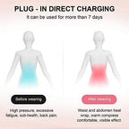 Period Heating Pad, DMG Cordless Electric Heating Belt, Rapid Heating Pad with 3 Heating Levels and 4 Vibrating Massage Modes, Period/Period, Back or Belly Pain Relief for Women or Girls