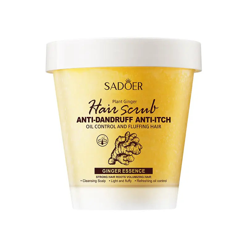 SADOER Deep Cleaning Anti-dandruff Hair Smoothing Exfoliating Oil Control Scalp Nourish Ginger Extract Scrub Shampoo