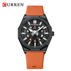 Curren Luxury Waterproof Silicone Band Quartz Watch (Dial 4.4cm) - CUR231