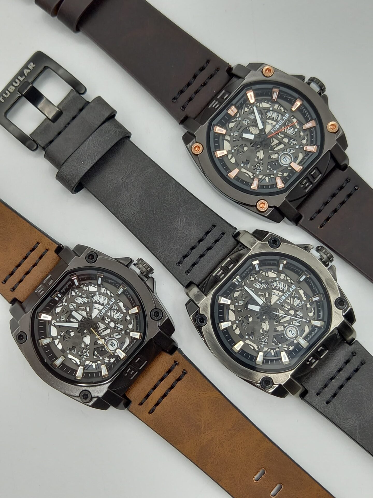 Tubular Rectangular Date watch