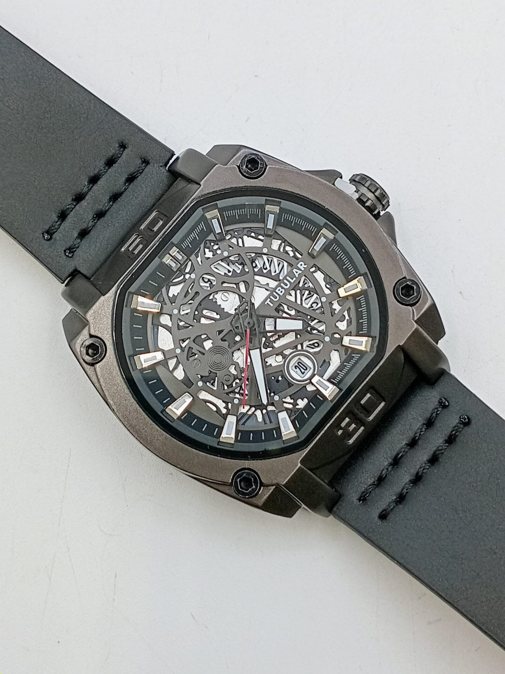 Tubular Rectangular Date watch