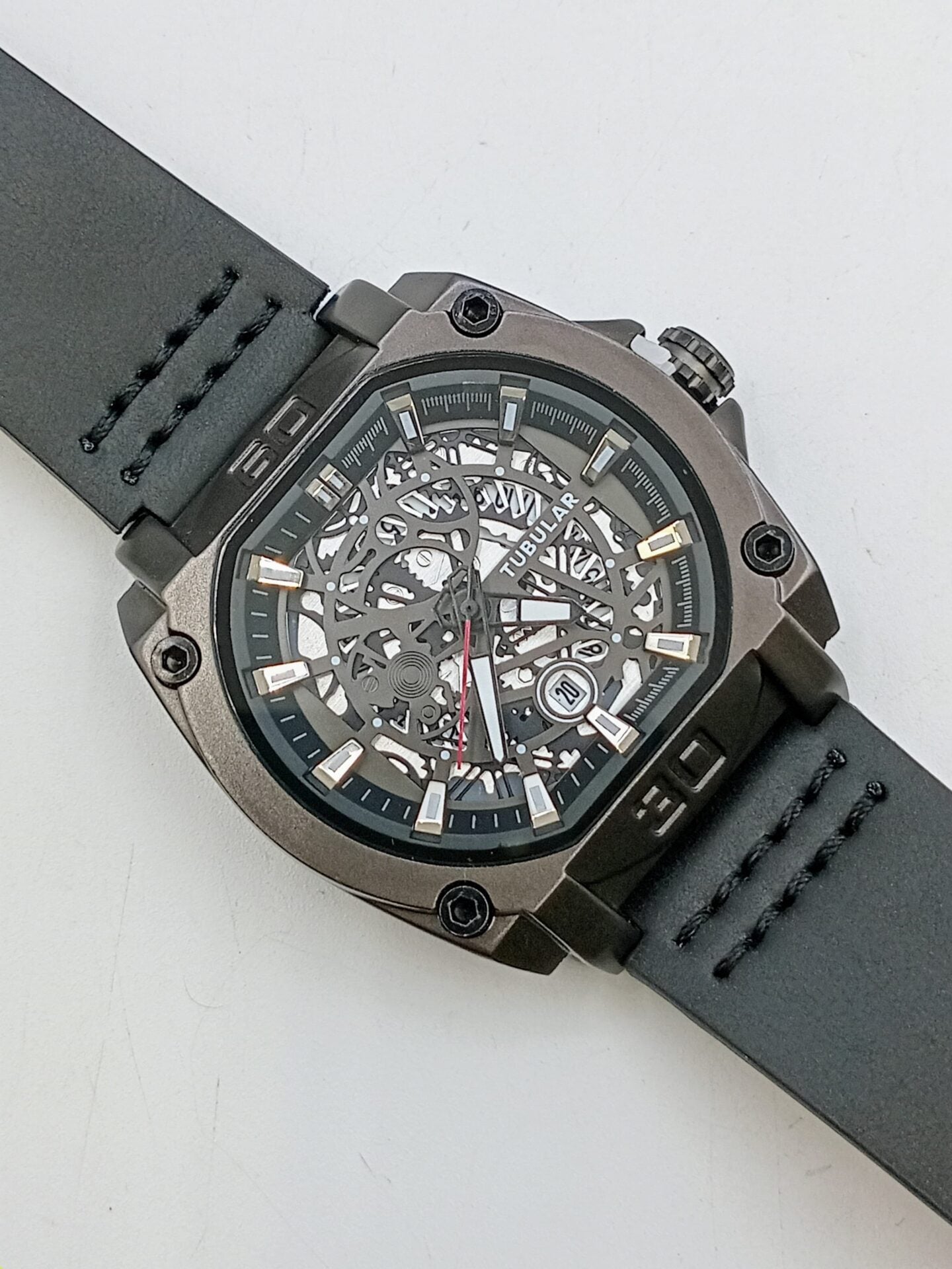 Tubular Rectangular Date watch