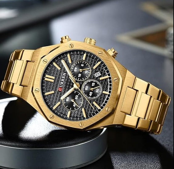 CURREN 2023 Watch Men's Quartz Luxury Luminous Wrist Watch With Stainless Steel Chronograph watch For Men 8440