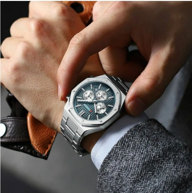 CURREN 8440 Stainless Steel Chronograph Luxury Watch For Men