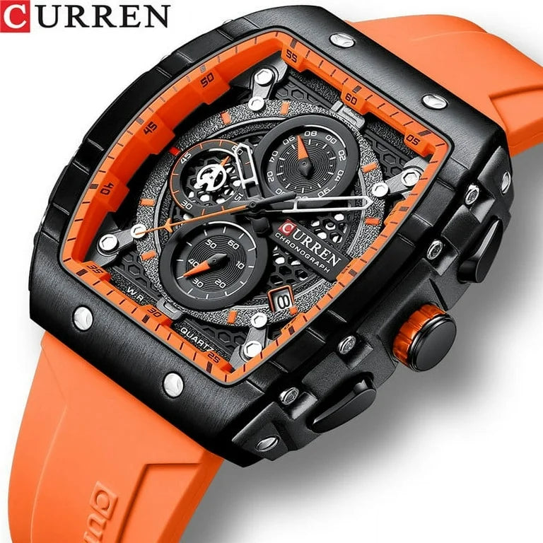 CURREN 8438 watch Luxury Quartz Wristwatches Men Waterproof Luminous Calendar Watches Men Wrist Clock