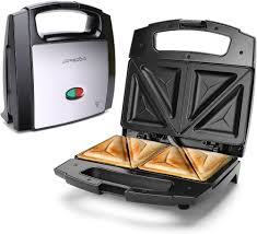 Sandwich Maker , Non-stick Plates, Perfect Sealing, 2 Sandwiches, BPA Free, Stainless Steel/Plastic, Safety lock for the plates,