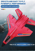 YJ650 320mm Wingspan 2.4G 2CH Built-in Gyro Auto Balance EPP RC Airplane Glider Jet RTF With LED Lights for Beginners