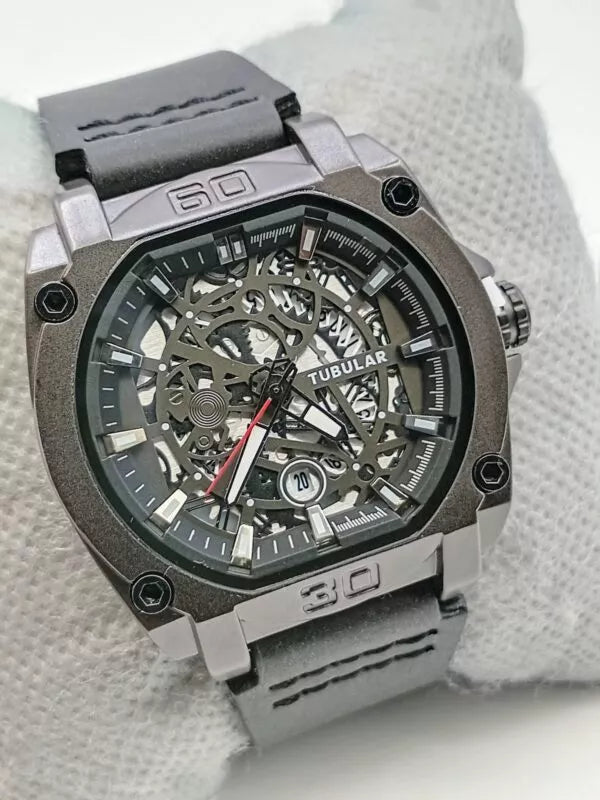 Tubular Rectangular Date watch